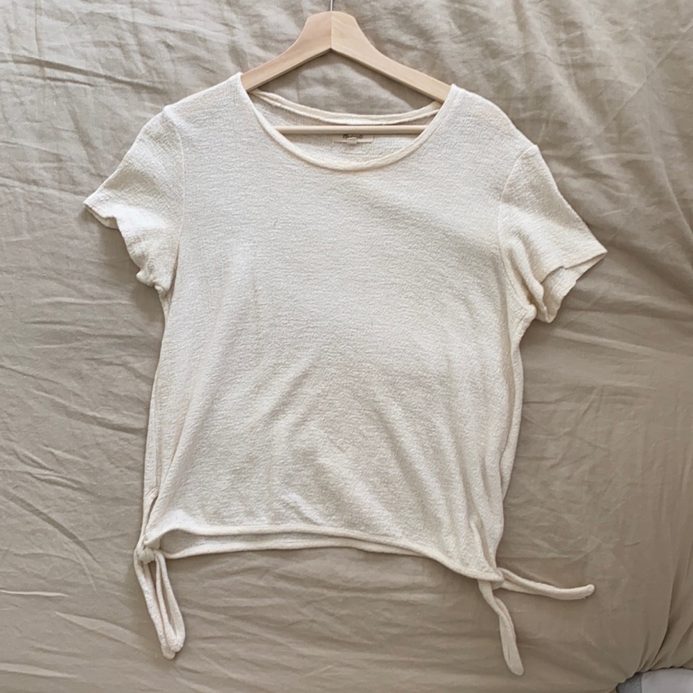Madewell Textured Top with Side Ties